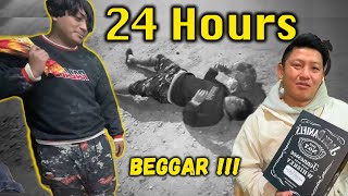 24 HOURS BEGGAR CHALLENGE FLOP  SMARTPHONE GIFT  DHARAN KO KOSELI [upl. by Duane]