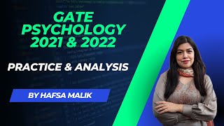 GATE PSYCHOLOGY 2021 amp 2022  FULL PAPER EXPLANATION amp PRACTICE [upl. by Darrill]