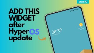 How to add Home Screen Widgets after HyperOS Update  Android Widgets on HyperOS Home Screen [upl. by Stoddard]