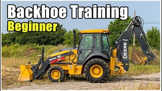 How to Operate a Backhoe  Tractor Loader Backhoe Training [upl. by Enaujed905]