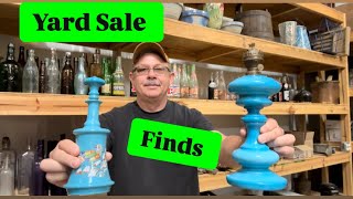 Antiquing at garage sales estate sales yard sales Shop with me for Antiques amp Vintage Vlog [upl. by Edyaj]