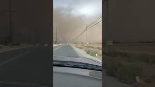 Porterville ca dust storm [upl. by Stillmann]