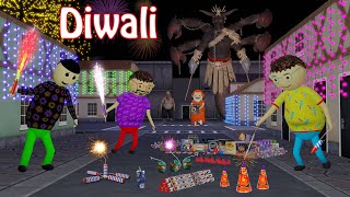 Gulli Bulli In Diwali  Diwali Ke Patakhe  Happy Diwali  Gulli Bulli  Make Joke Of Horror [upl. by Atteynod649]