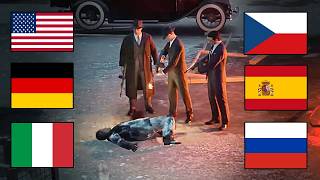 Don Morello Death in Mafia 1 in Different Languages [upl. by Ycam]