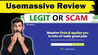 Is Usemassive Legit or Scam  Usemassive Review  Use massive Jobs Expose  Warning Dont Use [upl. by Jacquelynn]