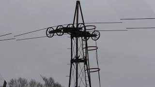 Claughton Brickworks aerial ropeway March 2018 [upl. by Hgielar871]