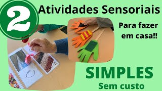 Exemplos de ATIVIDADES SENSORIAIS [upl. by Aramal]