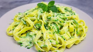 Pasta mit zucchini Nur ein paar Minuten und das Abendessen ist fertig  141 [upl. by Waterer]