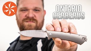 Ontario Knife Company Cerberus EDC Framelock Available at KnifeCentercom [upl. by Pampuch]