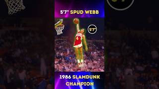 Spud Webb Slam Dunk Champion 🔥 [upl. by Htiderem]