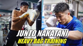 Junto Nakatani Heavy Bag Training [upl. by Ardnalahs933]