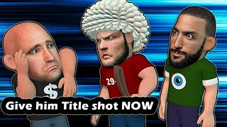 Khabib forces Dana to give Belal title shot [upl. by Ryun653]