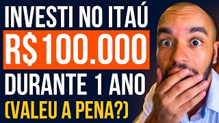 INVESTI 100 MIL REAIS EM UM CDB DO ITAÚ POR 1 ANO E ESSE FOI O RETORNO Assustei [upl. by Wiencke6]