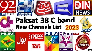 Paksat 1R 38E Latest update samaa entertainment on new frequency  1112023 paksat1r38 [upl. by Oina]