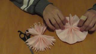 DIY  Cum sa faci un buchet de flori din servetele [upl. by Alihet]