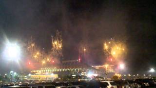 KC Chiefs 2010 MNF PreGame Fireworks [upl. by Onaicilef500]