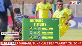 RATIBA YA YANGA LIGI KUU 2022 MWEZI DECEMBER YANGA FIXTURE 202223 [upl. by Ahsinehs140]