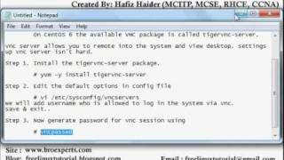 VNC Installation on Centos 6 [upl. by Tempest]