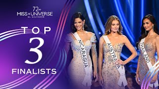 72nd MISS UNIVERSE  Top 3  Miss Universe [upl. by Fleeman]