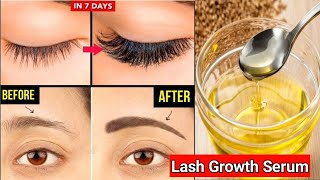 Homemade Eyelash Growth Serum  Grow Long Lashes and Thick Eyebrows in 3 Days  DIY Serum [upl. by Norse]