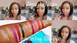 Almay Lip Vibes Swatches  Review  First Impressions [upl. by Pilif]