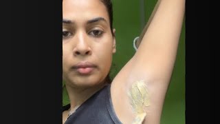 How To Do Waxing At Home  Underarm wax  wax at home [upl. by Maiocco711]