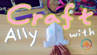 Craft with Ally  How to Make a Paper Playhouse [upl. by Afirahs]