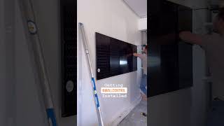 Getting Wall Control Installed garageorganization wallcontrol shoporganization [upl. by Idnor721]