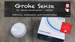 Grohe Sense  Der smarte Wassersensor  Installation Funktionstest und kurzes Fazit [upl. by Hopkins]