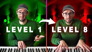 The 8 Levels Of Playing Chords On The Piano [upl. by Claman]