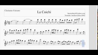 La Cuichi Clarinetes Tutorial Partituras para banda Sinaloense [upl. by Arok]