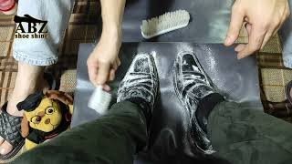 Shoe Shining Can Make You Sleep  ABZ Shoe Shine  ASMR Cleaning [upl. by Meean]