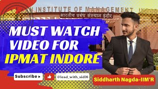 IPMAT Indore 2025 Last Minute Hacks amp Mistakes to AVOID ✅‼️ipmat2025 iimindore examtips [upl. by Miculek76]