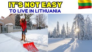 LIVING IN LITHUANIA IS NOT EASY Life in Lithuania Winter [upl. by Eiclehc152]