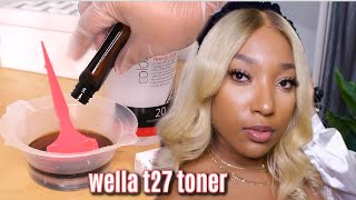 TONE 613 BLONDE HAIR FOR BROWN SKIN  Wella T27 Ft Dharmaray Collection [upl. by Hepza]