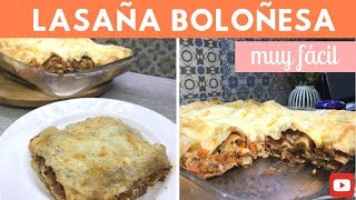 Cómo hacer LASAÑA BOLOÑESA Receta Básica Fácil y sabrosa  Cocina de Addy [upl. by Eb666]