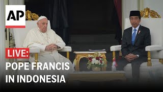 LIVE Pope Francis meets President Joko Widodo in Indonesia [upl. by Aham]