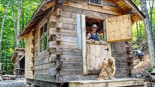 Building an Off Grid Timber Framed Handtool Workshop  Cedar shingle siding Dutch door Front porch [upl. by Pesek286]