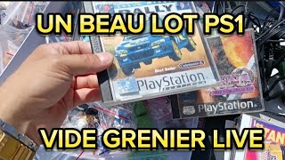 VIDE GRENIERS LIVE avec un lot ps1 [upl. by Casteel]