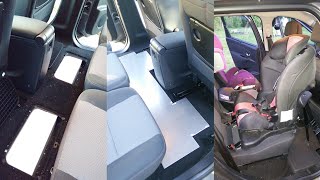 How to mount 3 ISOFIX child seats in a Renault Scénic Underfloor storage fix [upl. by Erehc]