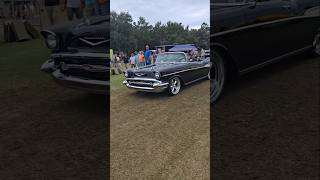 Classic 🔥 Convertible Chevy BelAir Rollin Through Emerald Coast Cruizin in Panama City Beach [upl. by Ellennoj]