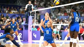 PARIGI 2024 PALLAVOLO FEMMINILE ORO ITALIA [upl. by Festatus]