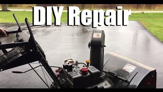 DIY Yard Machines Snow Blower Repair new starter and light assembly [upl. by Philemol]