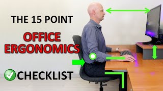 The Perfect Ergonomic Desk Setup To Avoid Back amp Neck Pain [upl. by Ocirled]