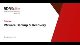 How to Backup and Restore VMware Virtual Machines on ESXi amp vCenter Server  BDRSuite Demo [upl. by Yrevi]