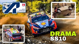 DRAMA SS10  WRC Acropolis Rally Greece 2023 • Neuviel Broke The suspension [upl. by Cudlip]