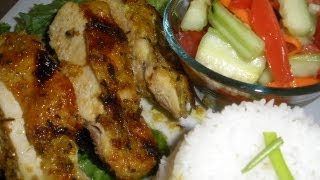 Oven Broiled Chicken Breast with Lemon Grass Paste [upl. by Kenney]