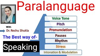 PARALANGUAGEParalinguistics PronunciationTonePitchModulationArticulation RhythmVoice Quality [upl. by Nanahs]