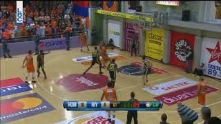 Lebanese Basketball League 20172018  Ismail Ahmad Assist  Homenetmen vs Riyadi [upl. by Alyakem457]