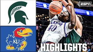 Michigan State Spartans vs Kansas Jayhawks  Full Game Highlights  ESPN College Basketball [upl. by Rehpinej477]